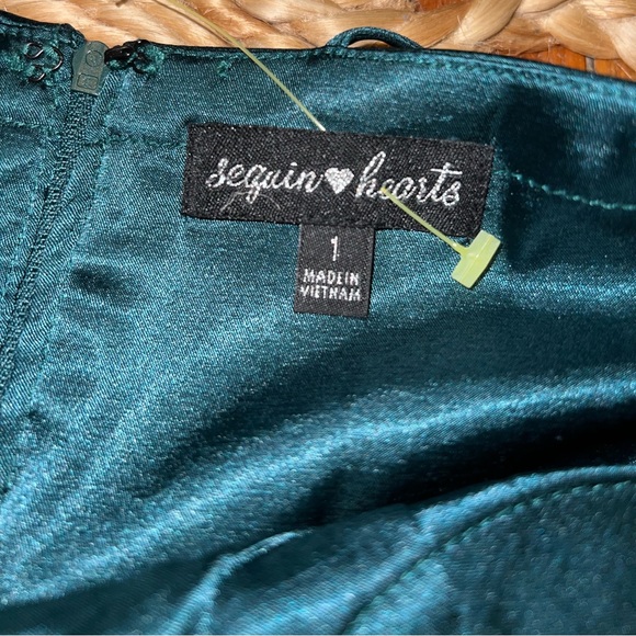 Vintage Y2K Satin Mini Dress - Picture 4 of 5